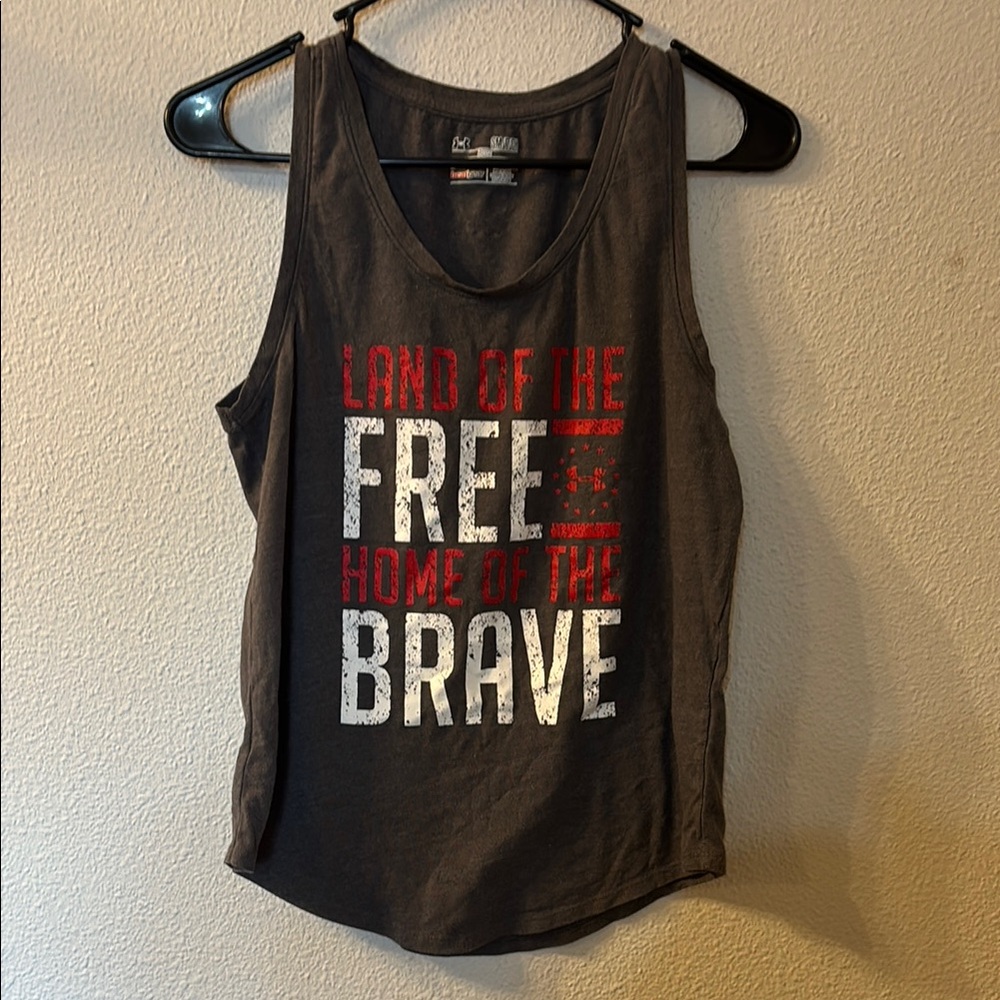 Under Armour Land of the Free Graphic Tank Top size small
